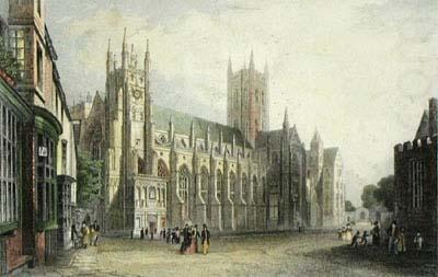 Canterbury Cathedral by Thomas Mann Baynes, Thomas Mann Baynes